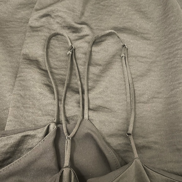 OAK FORT satin square neck dress - Picture 2 of 5